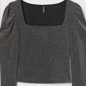 Glittery Long Sleeve Top